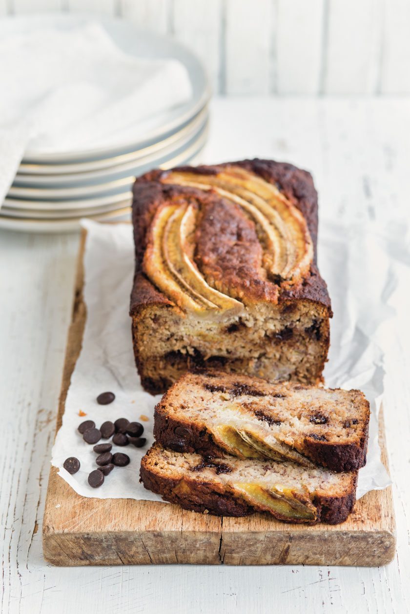 Coconut and Banana Chocolate Chip Bread Recipe