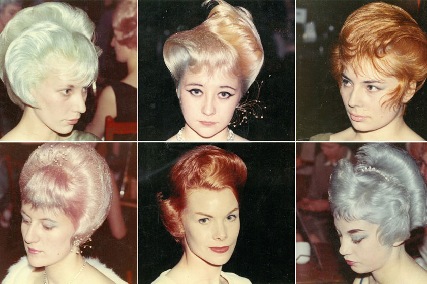 Hairstyles by Barnsley-based salon Leslie Frances, entered into a competition in Blackpool in 1962.