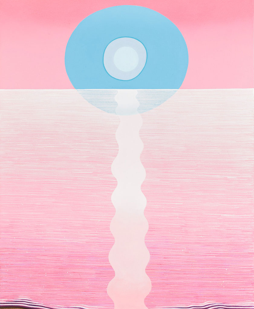 Matthew F Fisher Jacob's Ladder, 2016 acrylic on canvas 76.2 x 43.2 cm 30 x 17 in