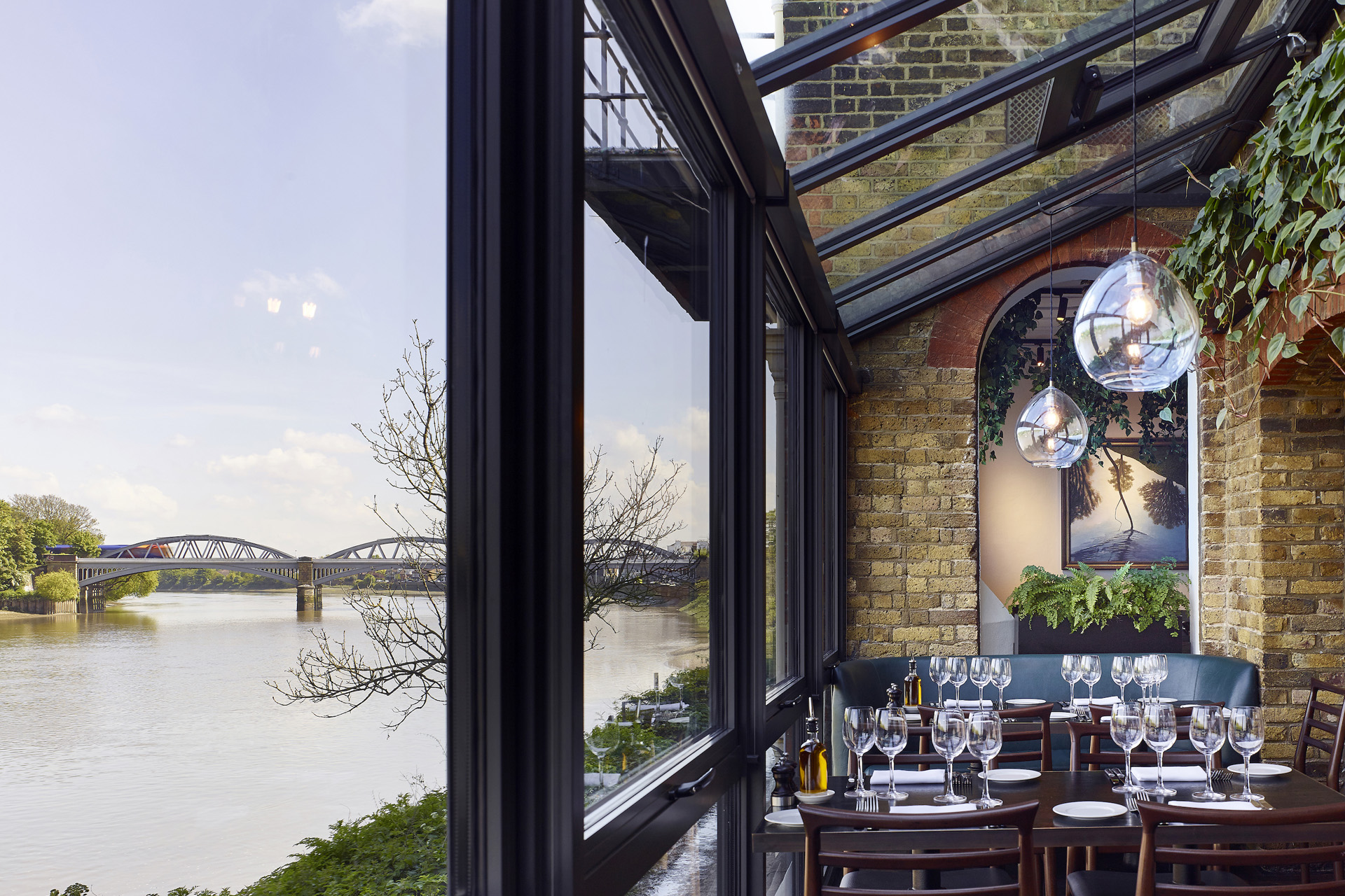 Covered terrace at Rick Stein Barnes