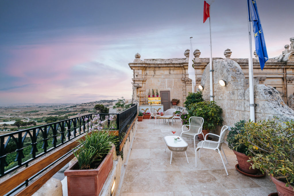 Terrace overlooking Malta