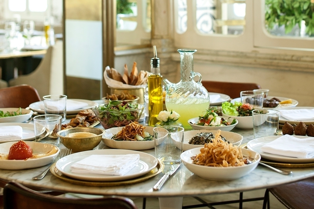 Food at Liza Beyrouth restaurant