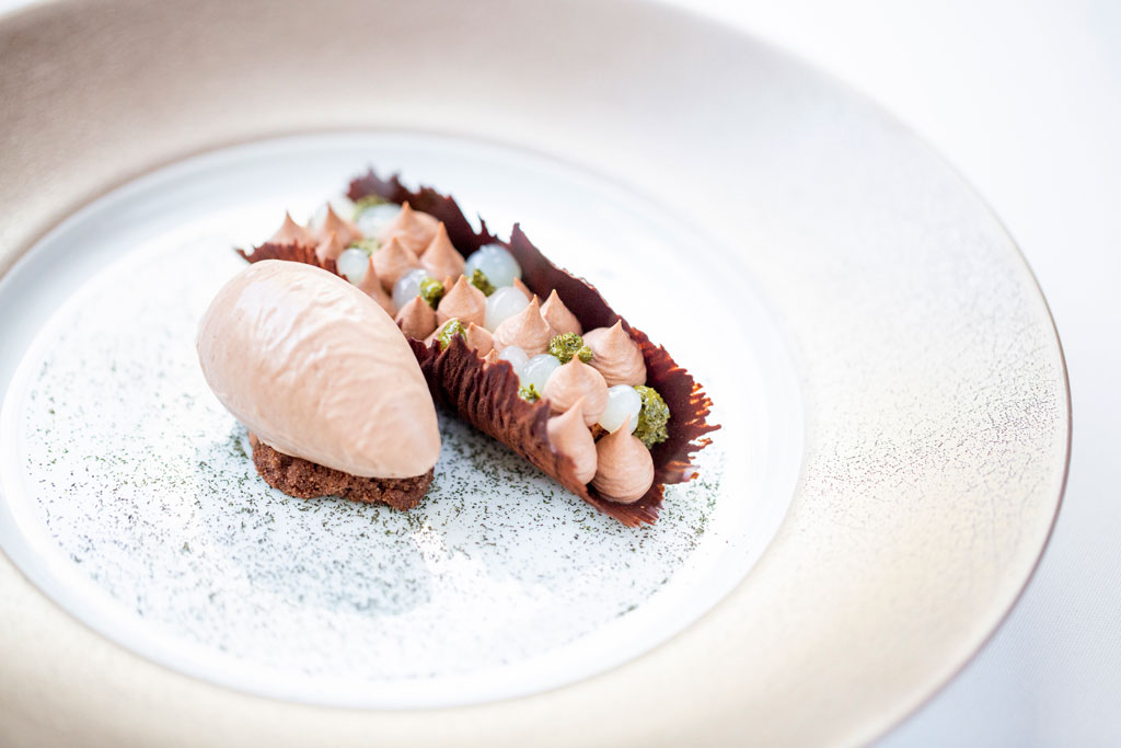 Recipe: Chocolate Mint Yule Log from Alain Ducasse at The Dorchester