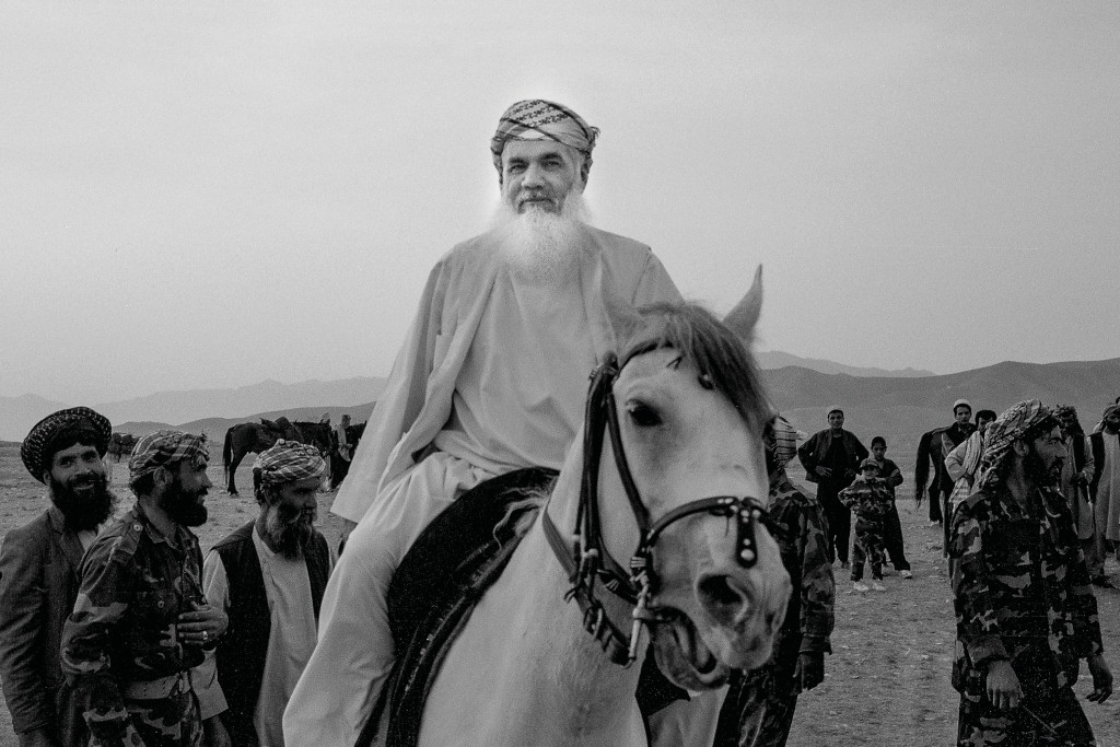 Ismail Khan astride his stallion