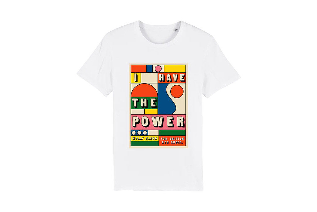 White graphic tee