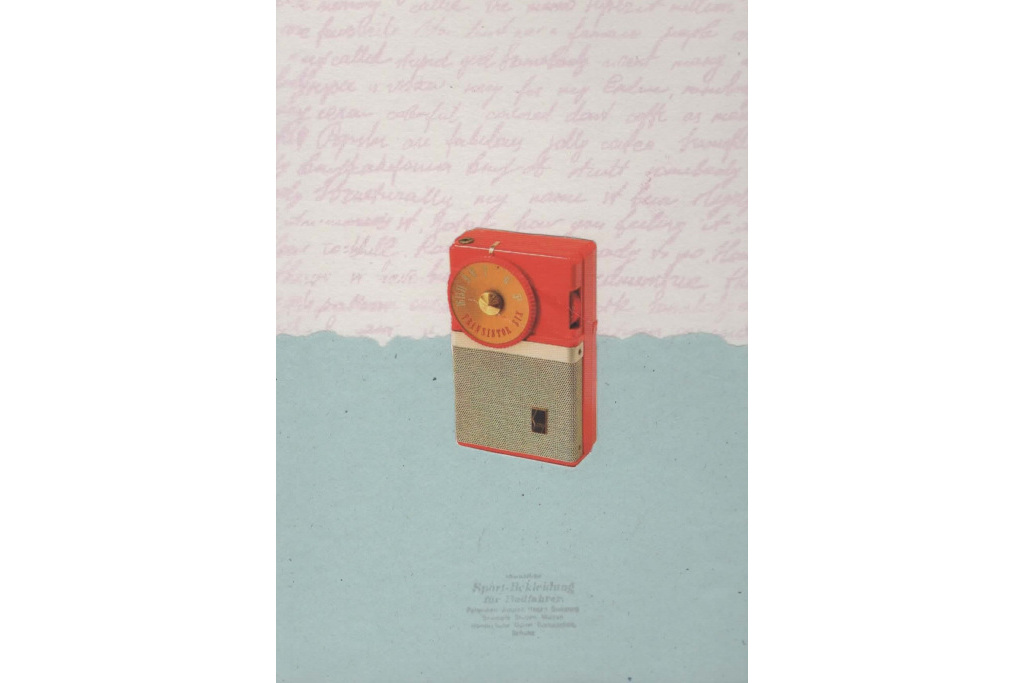 Outside In Postcard Fundraiser - Do You Remember Rock n Roll Radio by Graeme McNay (collage)