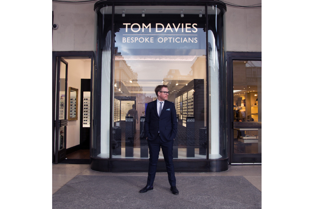 Tom Davies stood in front of his clinic