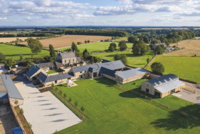 Bibury Farm Barns aerial view
