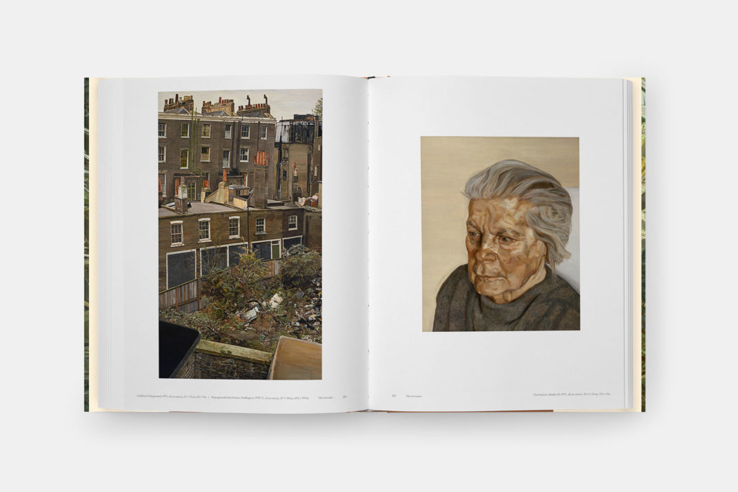 an inside shot of the interior of Phaidon's new book on the artist Lucian Freud to mark his 100 year anniversary