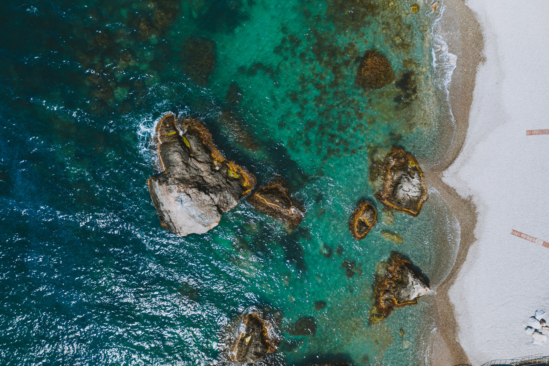 Aerial View of a Beach, Berehove
