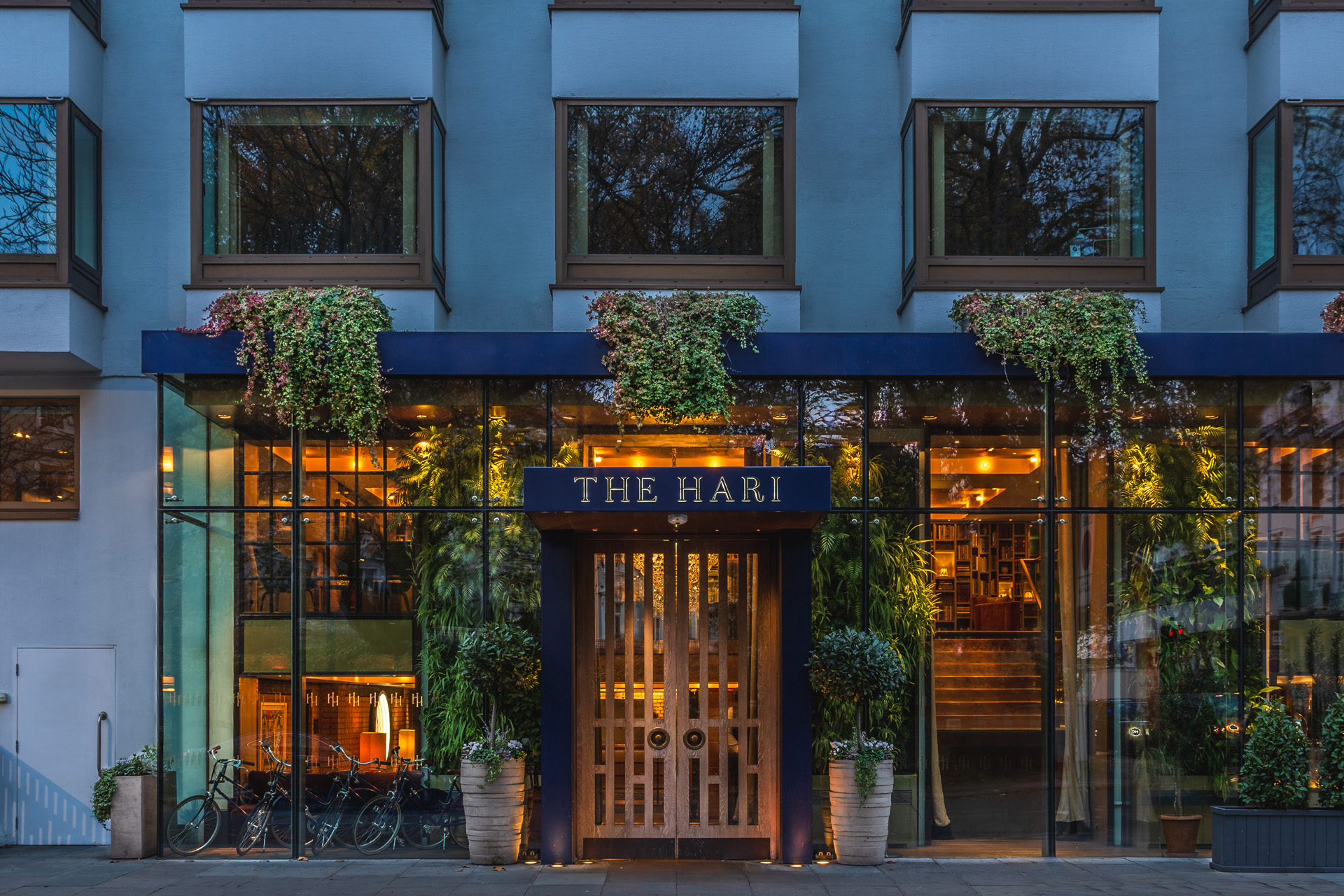 the facade of the hari in london