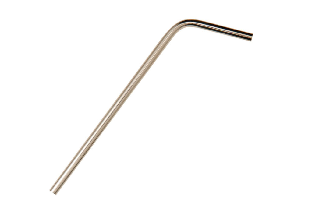 Silver reusable straw