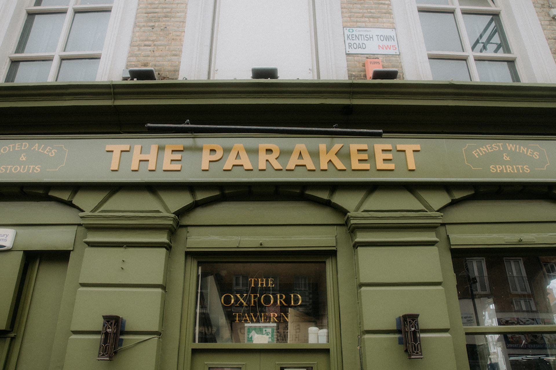 The exterior of The Parakeet, a pub and restaurant in Kentish Town