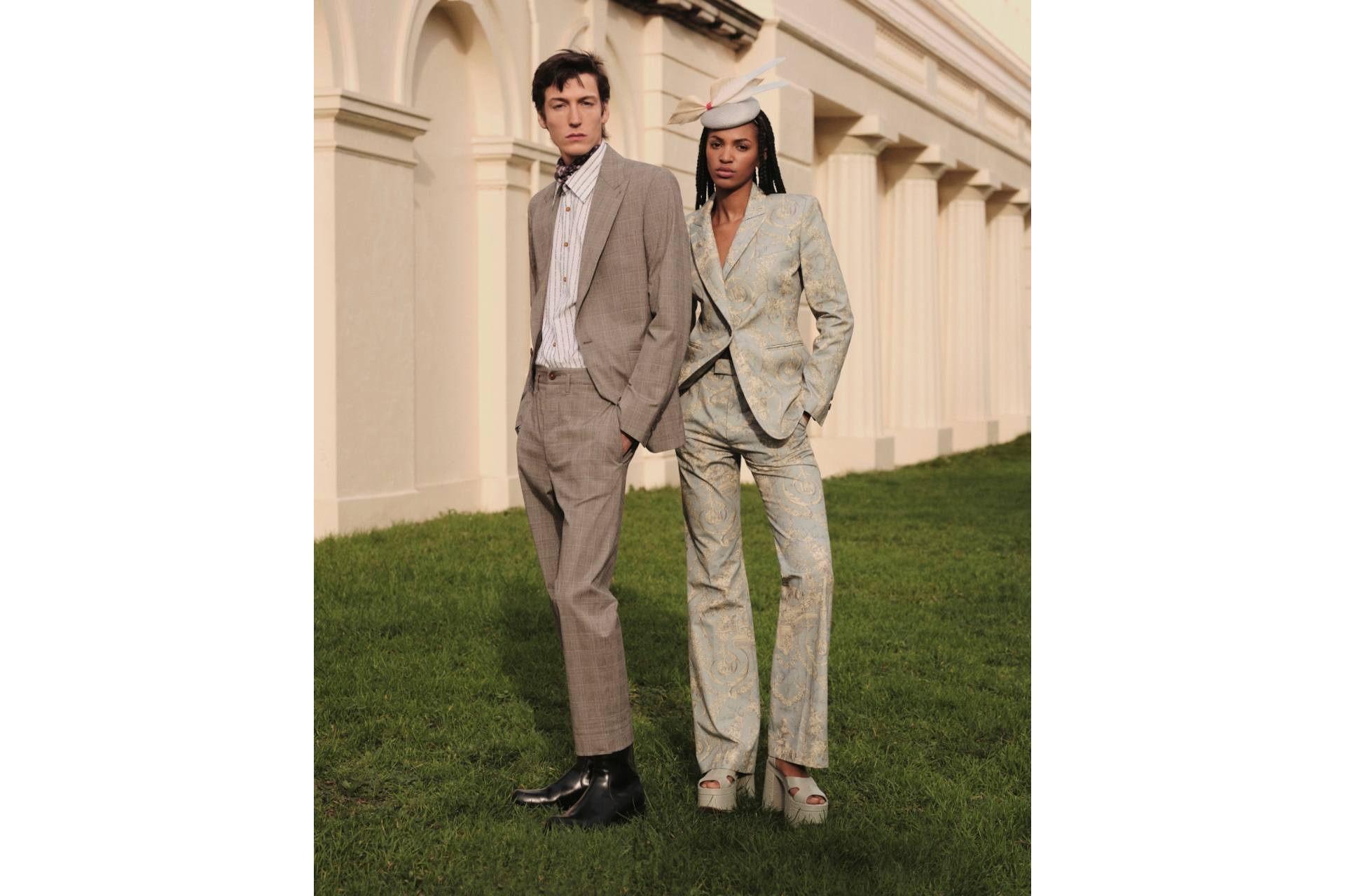 Man and woman in smart dress