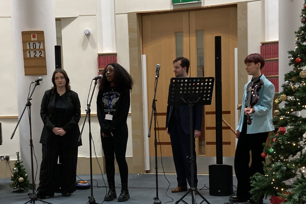 Abbey College Manchester Students Perform at Festive Evening
