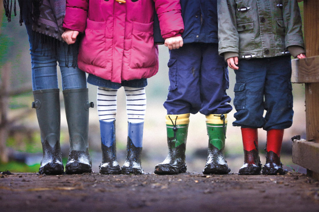Boots on the ground: children love exploring outside with friends