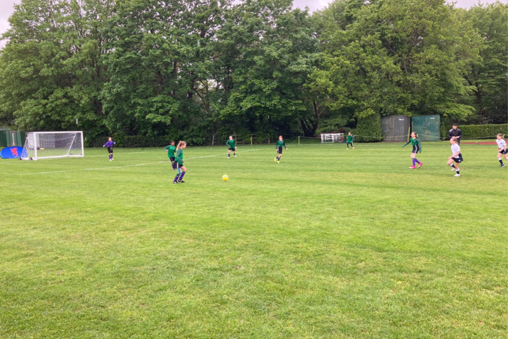 Pupils training hard