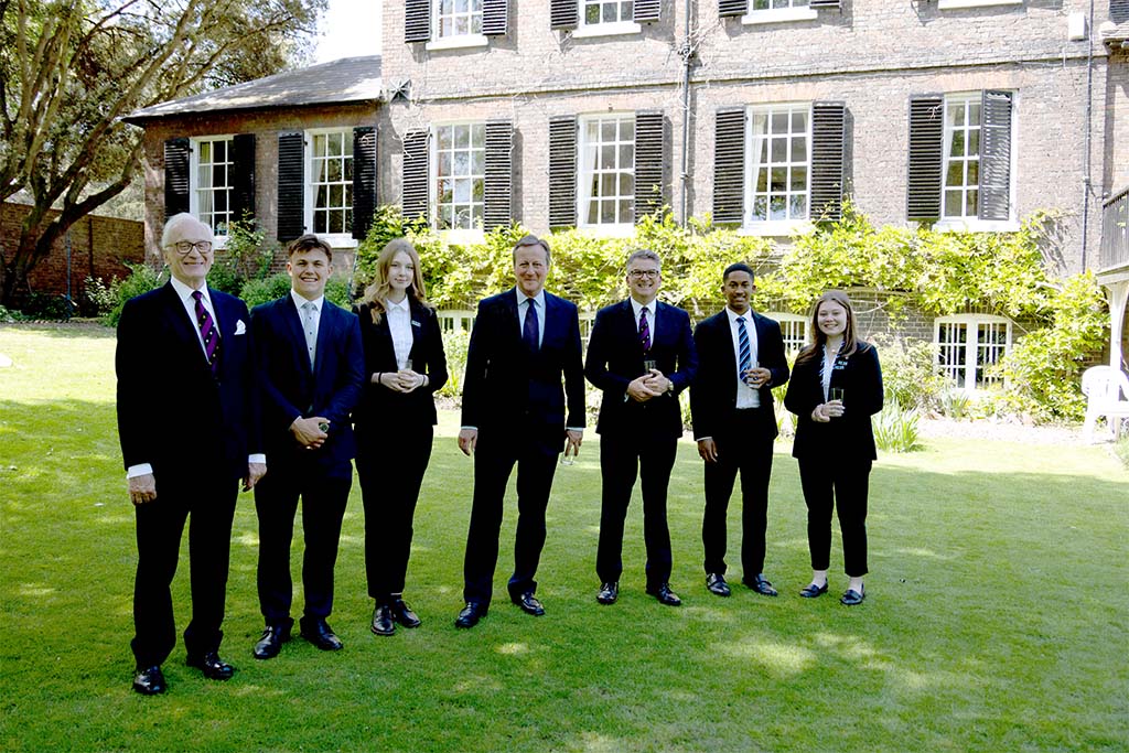 David Cameron Visits King's School Rochester