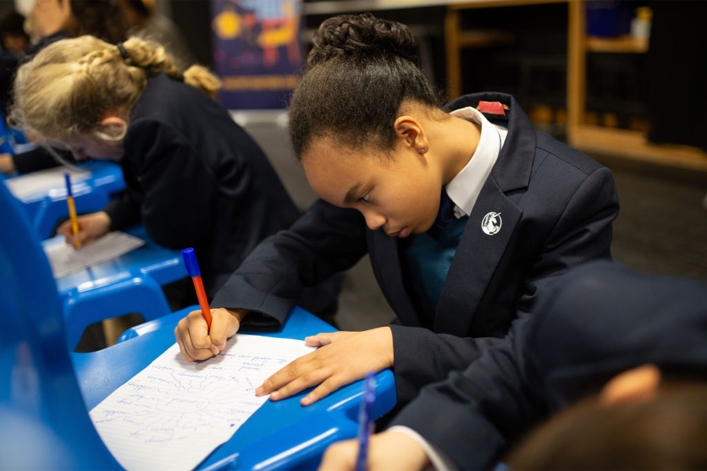 Pupils taking part in the Poetry Together 2022 Final