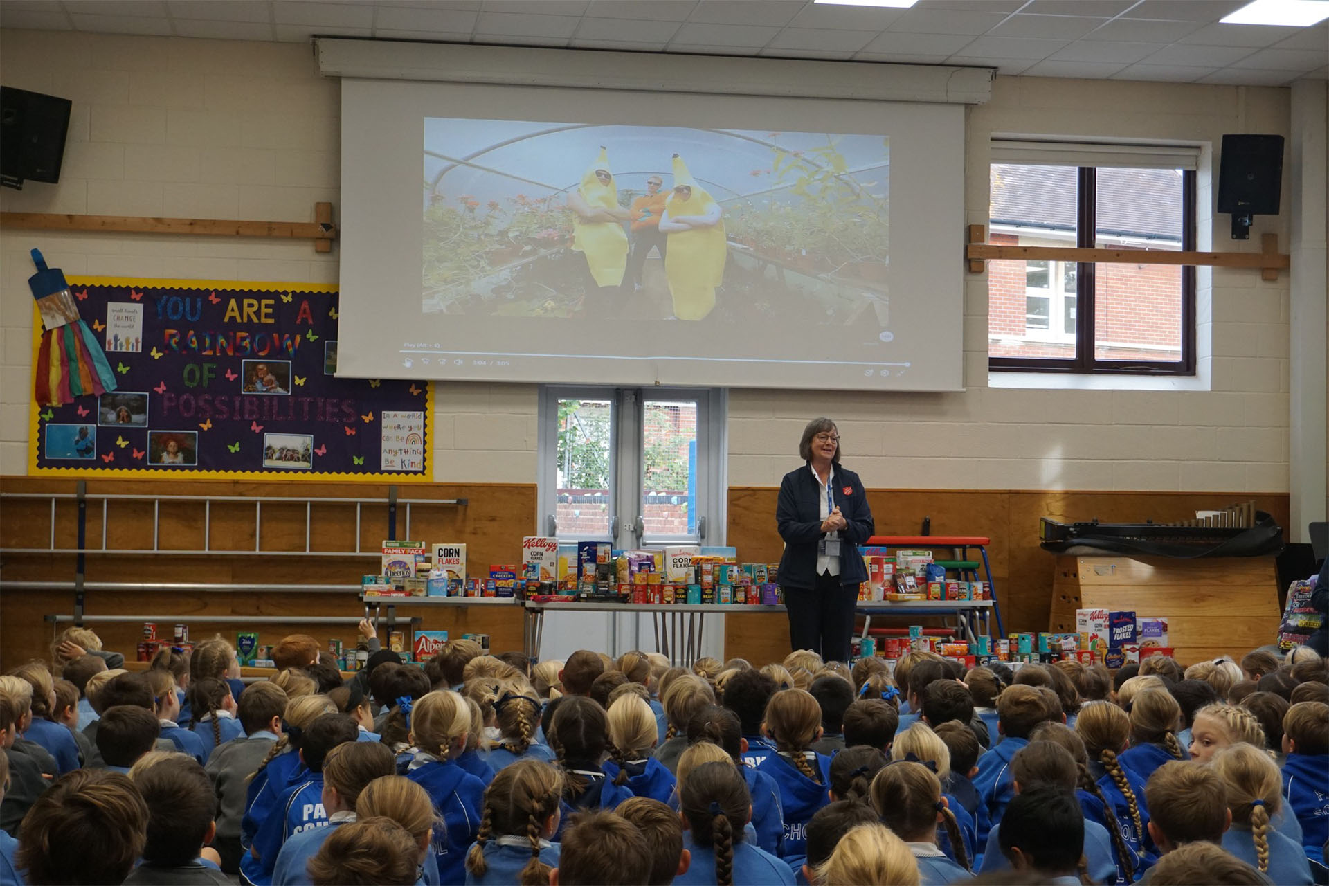 Harvest Donations From Park School Children