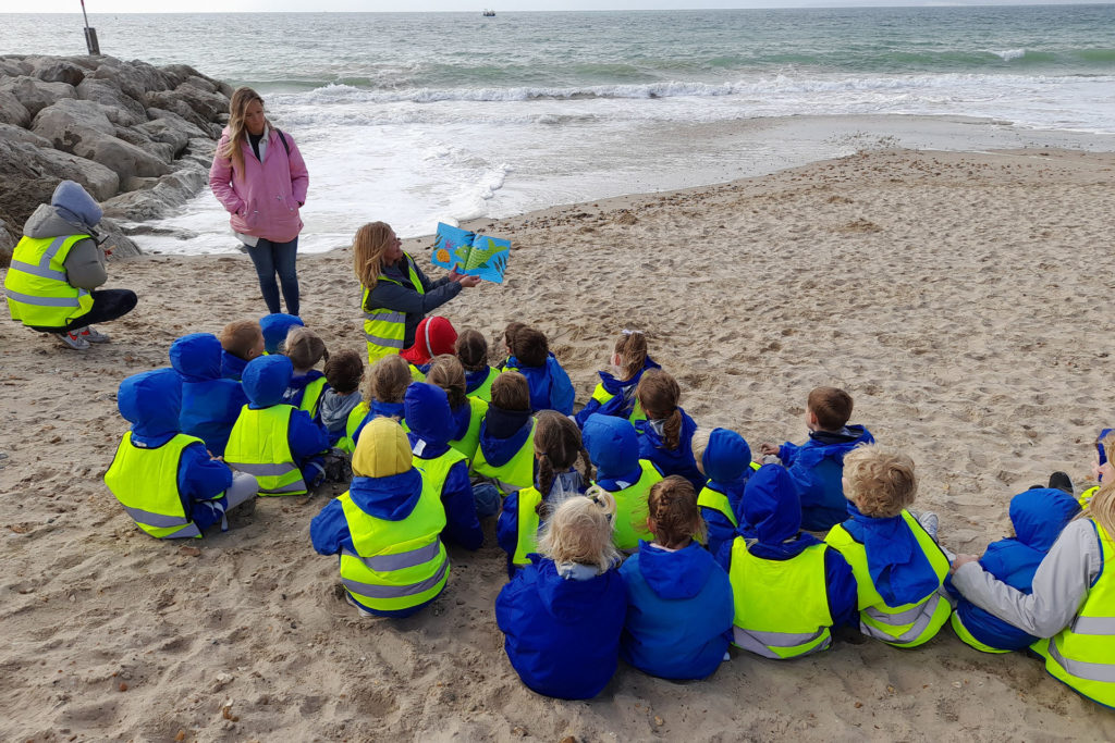 Park School Children at Beach School