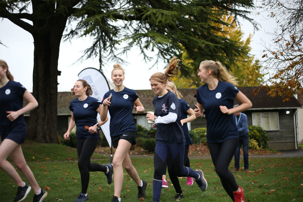 Sherborne Girls out on 5 and 10 kilometre runs