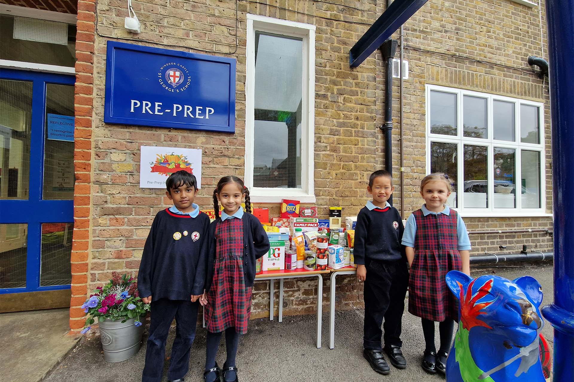 St George's Collects Bumper Harvest for Windsor Foodshare
