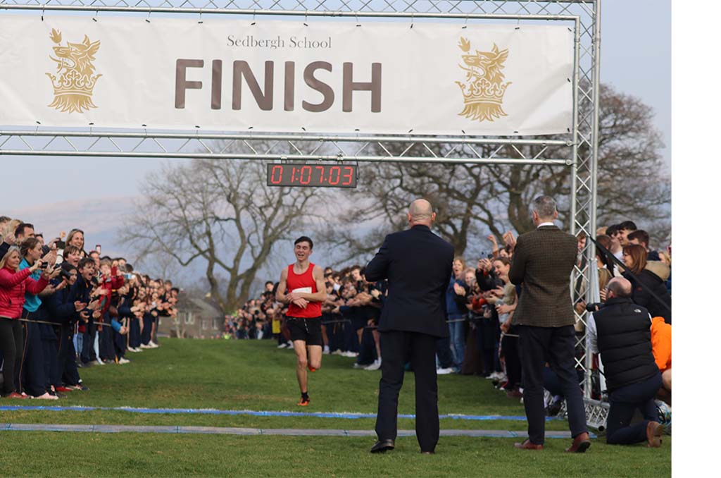 Wilson Run: Fraser crossing the finish line