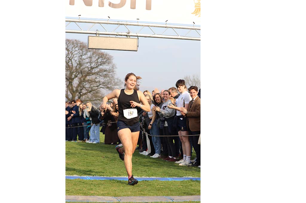 Wilson Run: Jemima crossing the finish line
