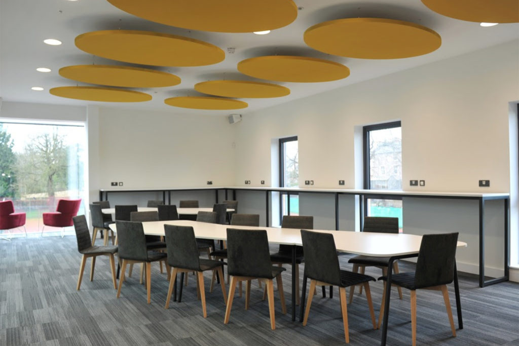 Quiet study area in King's College Sixth Form Centre