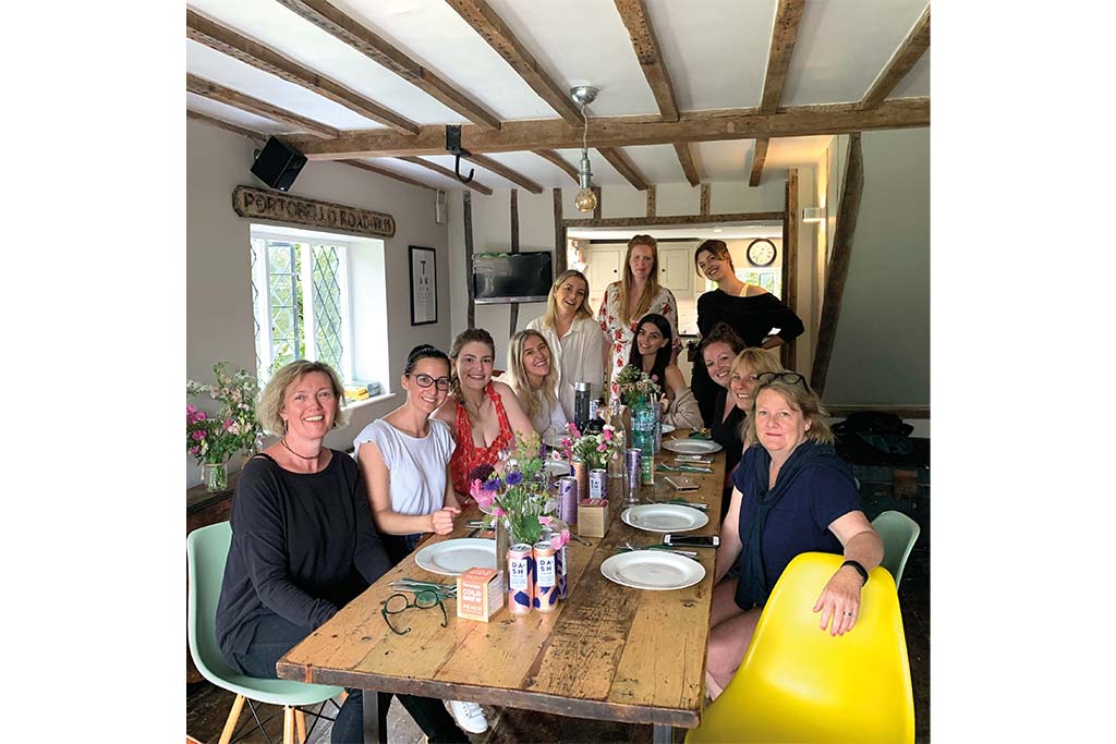 Lunch in the 16th-century farmhouse is a delicious and communal affair