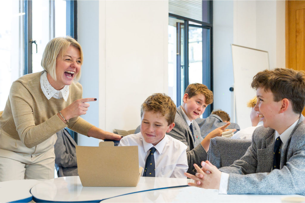 Learning mentors with the pupils