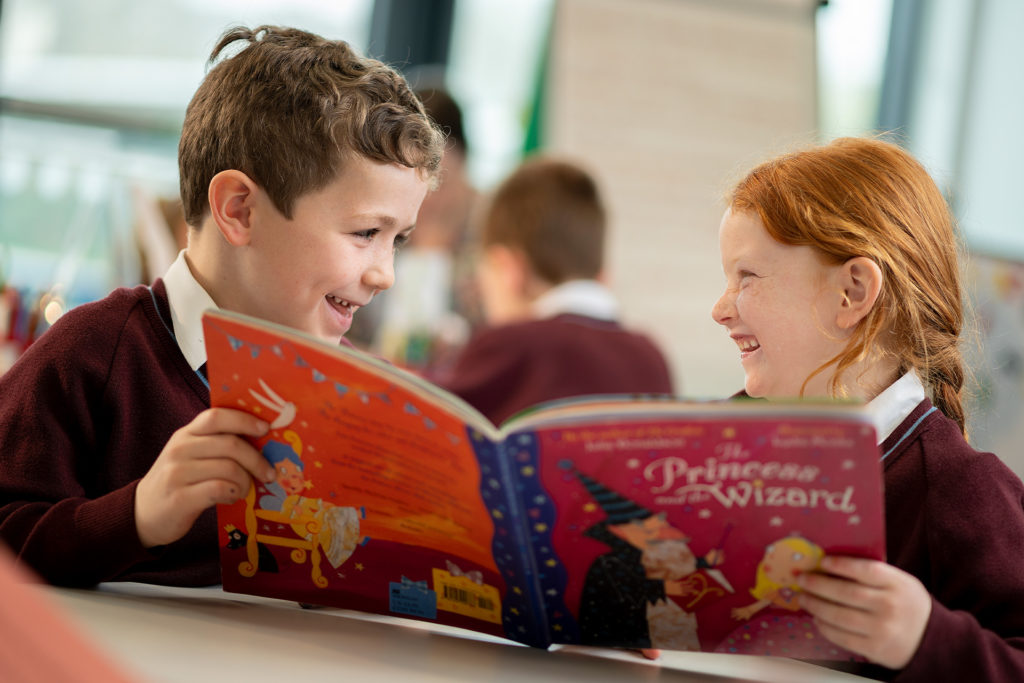 Reading together at St Dunstan's Junior School