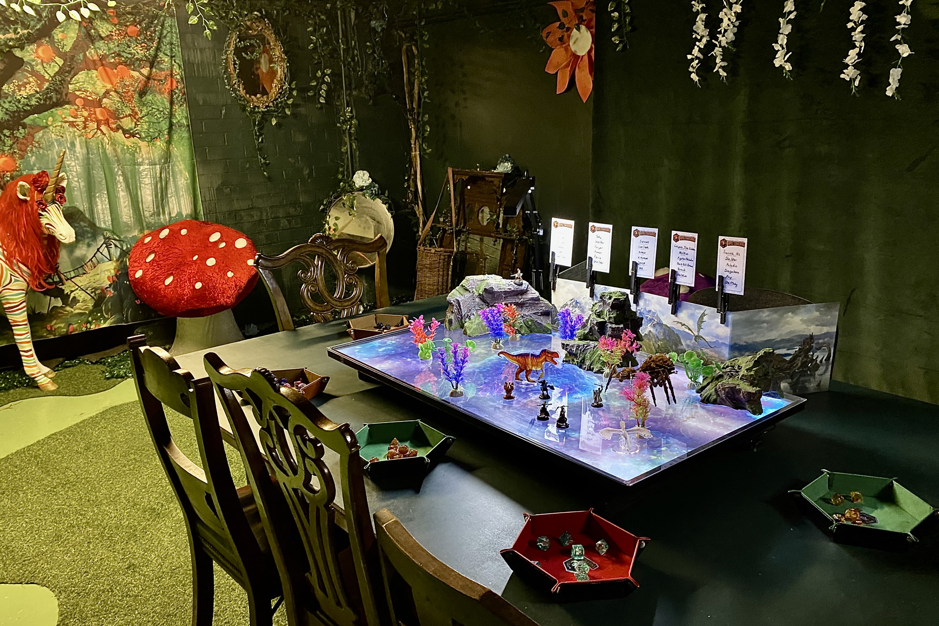 D&D game set up at RPG Taverns