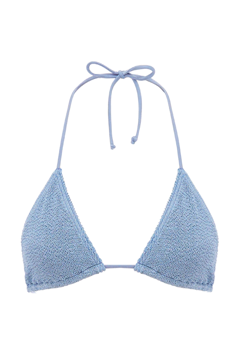 Blue bikini top
