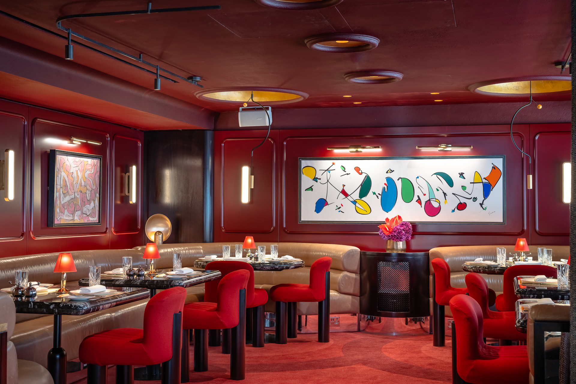 Interior of Bebe Bob restaurant in Soho
