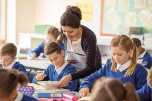 Pupils in the classroom learning