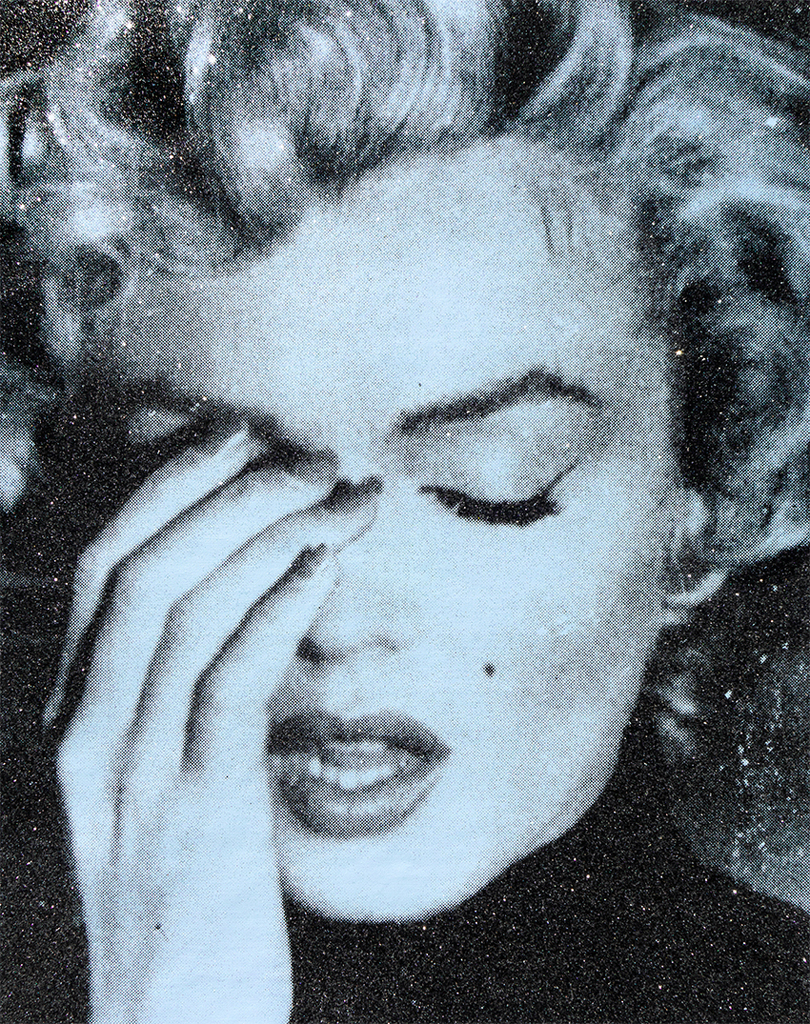 Marilyn Crying (Siren Blue) 2019. Russell Young