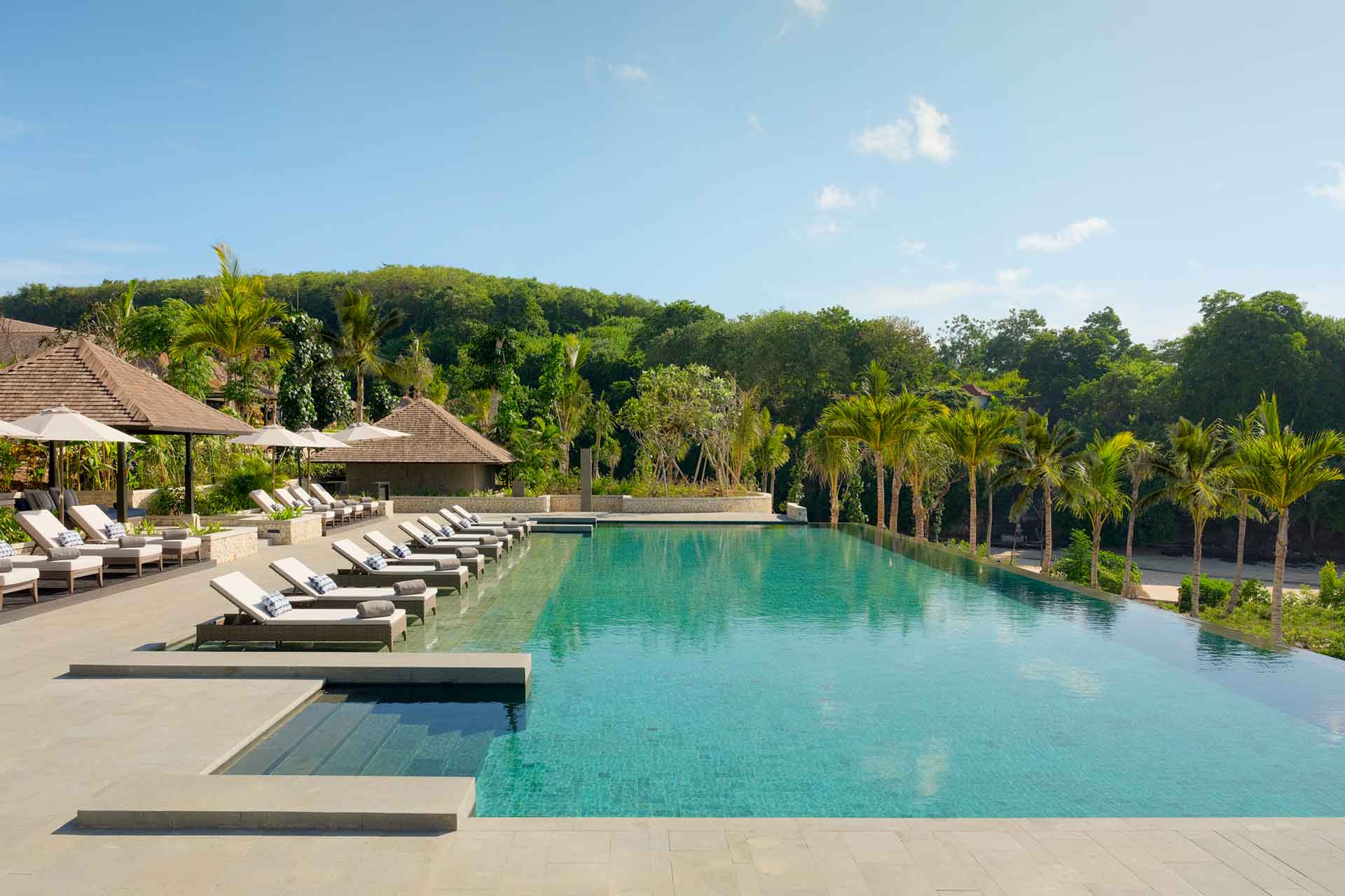 Infinity pool at Raffles Bali