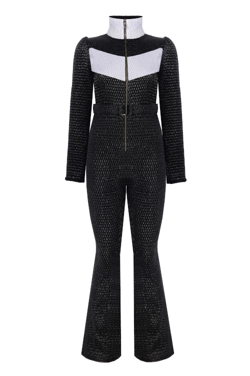 Black ski suit