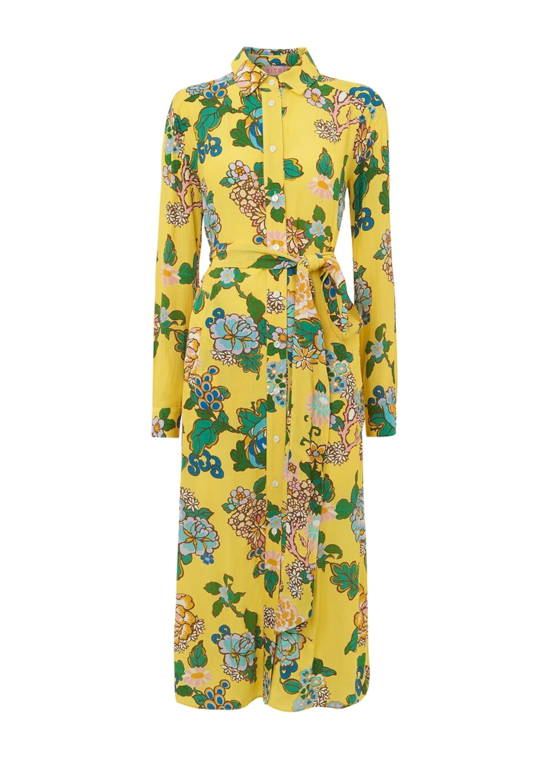 Yellow floral dress