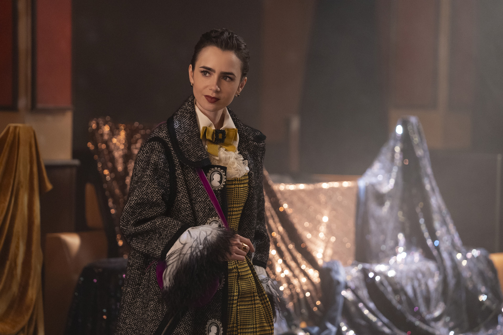 Lily Collins as Emily in Emily in Paris.