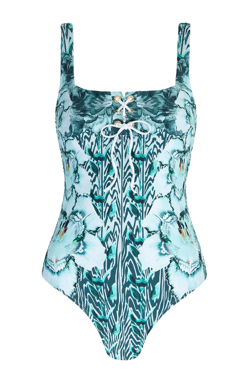Blue swimsuit