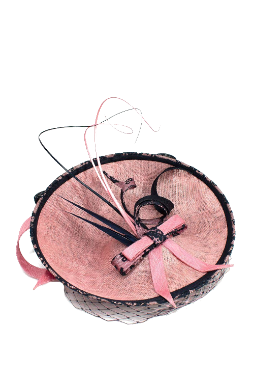 Pink fascinator