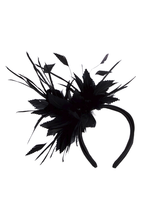 Black fascinator