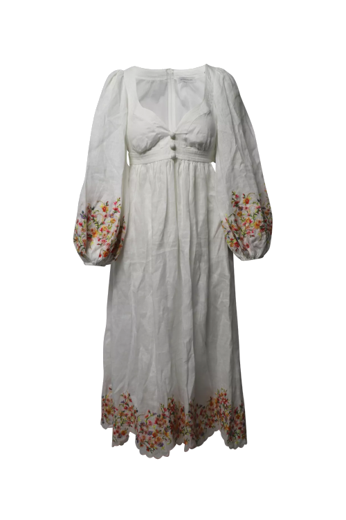 White floral dress | wimbledon pre-loved fashion