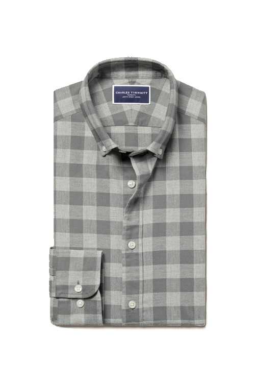 Grey check shirt
