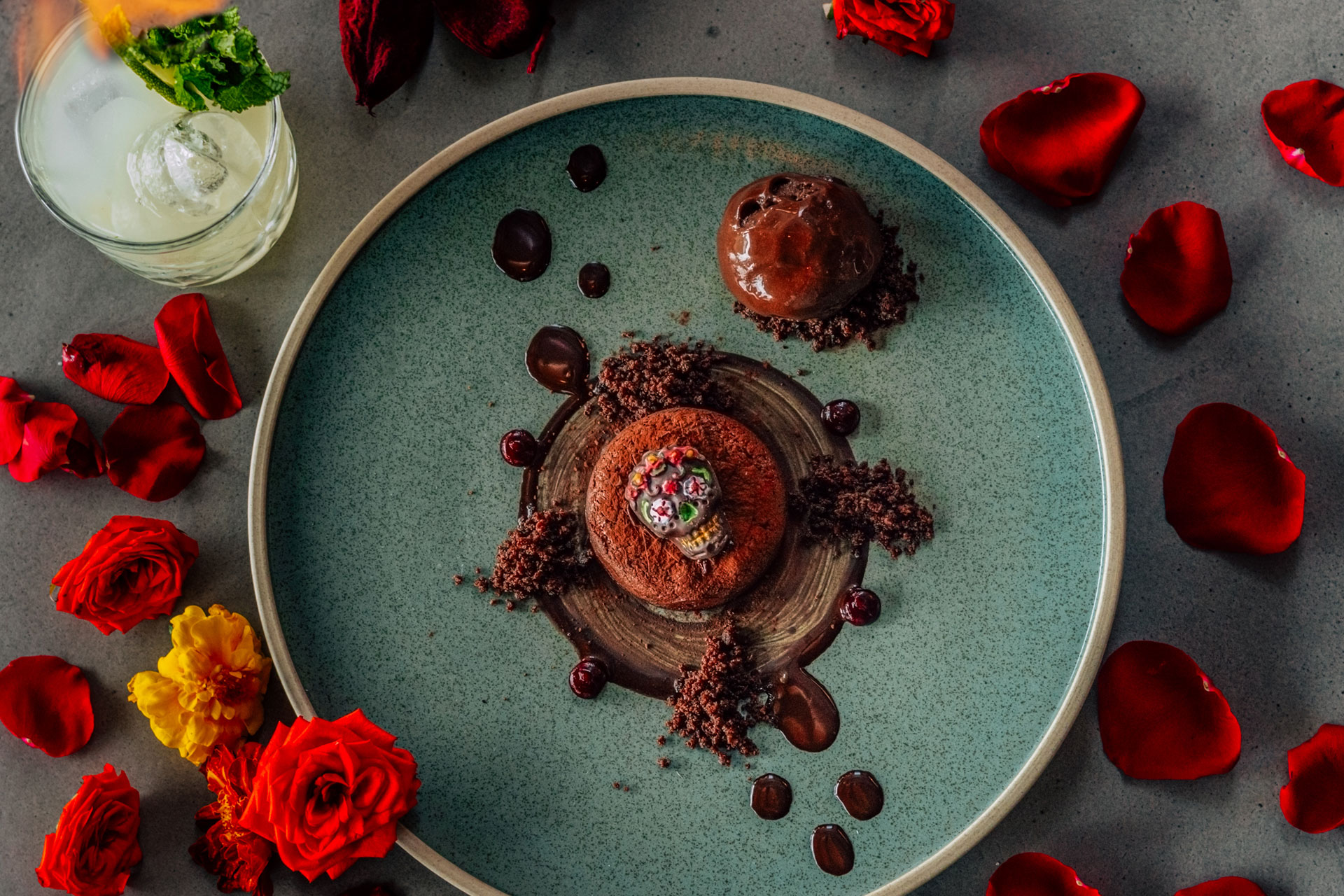 Chocolate pudding at Madera