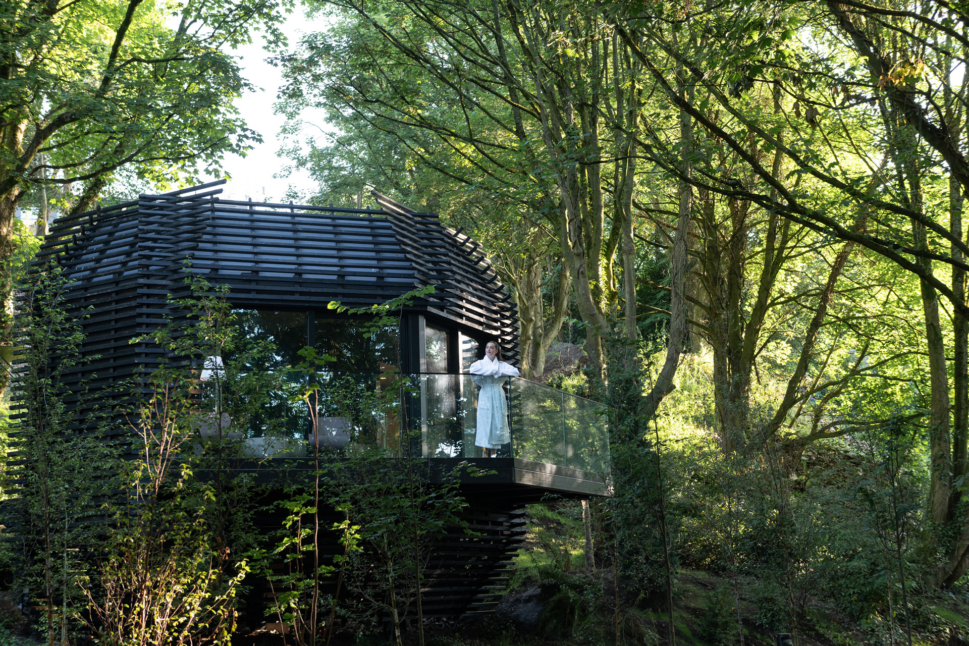 Woodland Suite Guest on Terrace