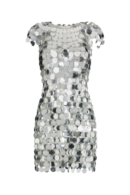 Silver sequin dress